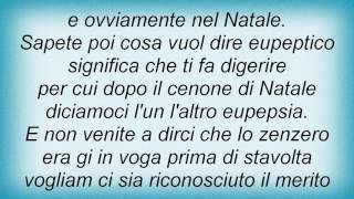 Elio E Le Storie Tese  Natale Allo Zenzero Lyrics [upl. by Sharp]