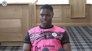 Franny Amartey Signing Interview [upl. by Nomrac]