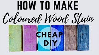 DIY Colored Wood Stain Create Custom Shades for Less [upl. by Ahsirhcal590]