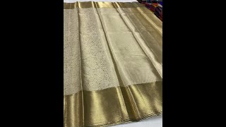 The Tissue Brocade Sarees  Rangoli Collections  7204106209 [upl. by Neeliak]