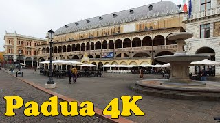 Padua Italy Walking tour 4K [upl. by Enilrac]