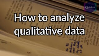 How to Analyze Qualitative Data [upl. by Dream]