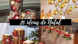 20 IDEIAS DE DECORAÇÃO DE NATAL SIMPLES E BARATA [upl. by Alekehs218]