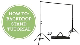 How To Backdrop Stand Tutorial  BalsaCirclecom [upl. by Ahsinot]