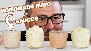 Perfect Homemade Mayonnaise Recipe  Garlic Aioli  Cajun Remoulade  Comeback Sauce [upl. by Acinehs]