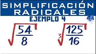 Simplificación de expresiones con radicales  Ejemplo 4 [upl. by Vivianne600]