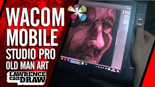 Wacom MobileStudio Pro 16 Drawing in Photoshop [upl. by Annaerdna]