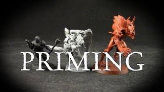 Miniature Painting Tip How to Prime Miniatures [upl. by Kennedy692]