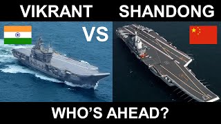 Chinese Type 002 Shandong vs Indias Vikrant  Aircraft Carrier Comparison [upl. by Ittap962]