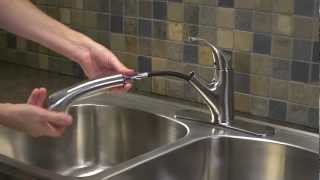 Installing a 1Handle Pullout Kitchen Faucet  Shelton Collection [upl. by Ajssatan]