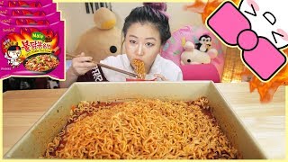 4X SPICY MALA FIRE NOODLE CHALLENGE [upl. by Asek576]