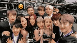 when bts and blackpink meets awkward but cute [upl. by Desta]