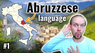 Abruzzese Dialect  Can Catalan French Spanish and Latin speakers understand it  1 [upl. by Ziul]