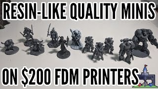 How To Print ResinLike FDM Minis on 200 3D Printers Printing The Game 3 [upl. by Aneelad3]