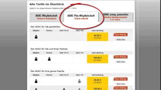 Adac plus Mitgliedschaft  Online [upl. by Ennasus]