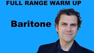 Singing Warm Up  Baritone Full Range [upl. by Annahsed650]