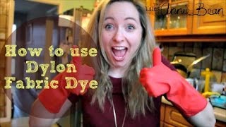 How to use dylon handwash fabric dye Do It Yourself  Annie Bean [upl. by Aicnom]