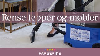 Rense teppe og møbler  Gjør det selv [upl. by Aonian]