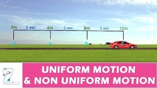 UNIFORM MOTION amp NON UNIFORM MOTION [upl. by Chelsae]