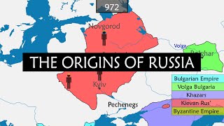 The origins of Russia  Summary on a Map [upl. by Fidela]