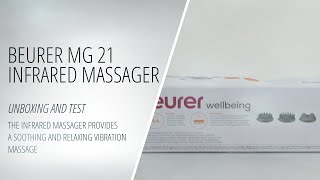 Beurer MG 21 Infrared Massager  Beurer Wellbeing  Unboxing and Test [upl. by Nylek]