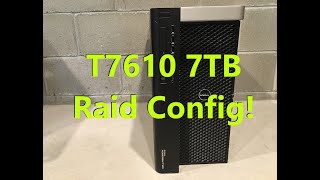 How to configure a 7TB Raid 10 with Precision T7610 Workstation UEFI LSI 2308 [upl. by Shien]