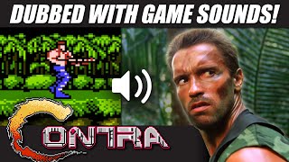 Predator dubbed with CONTRA NES game sounds  RetroSFX Mashups [upl. by Ayila]