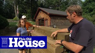 How to Build a Timber Retaining Wall  This Old House [upl. by Borchert]