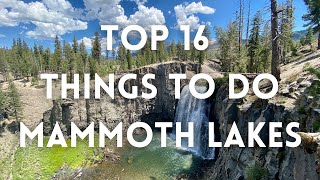 Mammoth Lakes CA Top 16 Things To Do Rainbow Falls Devils Postpile Mammoth Mountain [upl. by Amal]