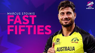 Marcus Stoinis delivers halfcentury in just 17 deliveries  T20 World Cup [upl. by Aggri]