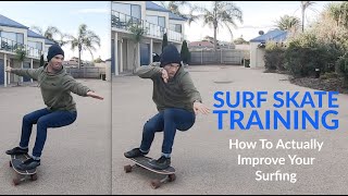 SURF SKATE Tutorial  How To IMPROVE Your Surfing [upl. by Thomajan]