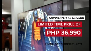 Skyworth 65UB7500 65inch 4K Google TV Review  Affordable Borderless Experience [upl. by Nnylesor]