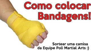 Como colocar a bandagem [upl. by Eidnak163]