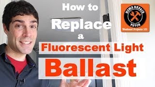 How to Replace a Fluorescent Light Ballast [upl. by Hcra]