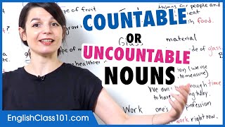 Countable and Uncountable Nouns  Basic English Grammar [upl. by Anitram375]