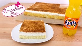 Schmandkuchen vom Blech  Fantakuchen mit Zimt  Fantaschnitte  Lieblingsrezept [upl. by Knorring]