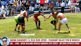 Match 1  India Vs USA  New Zealand World Kabaddi Cup 2023 [upl. by Aken294]