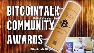 BitcoinTalk Community Awards 2020 [upl. by Currier146]