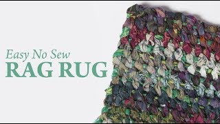 Easy No Sew Rag Rug [upl. by Langan]