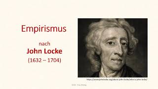 Philosophie  Empirismus nach John Locke [upl. by Aklim808]