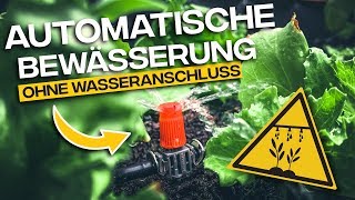 AUTOMATISCHE BEWÄSSERUNG OHNE WASSERANSCHLUSS  Gardena Micro Drip System [upl. by Attiuqahs82]