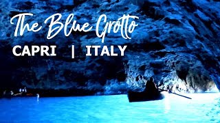 Blue Grotto Capri Italy  Grotta Azzurra Italia [upl. by Atlee]