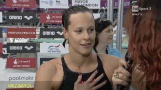 Federica Pellegrini ORO 200sl Europei di nuoto Londra 2016 [upl. by Inoek]