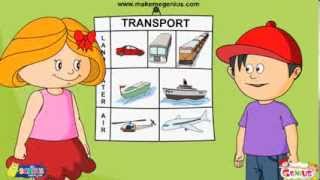 Transport for kids Means and Modes [upl. by Akimot]