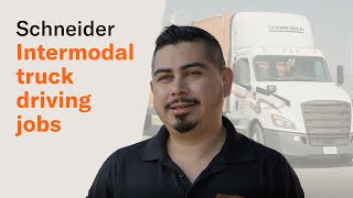 Schneider Intermodal truck driving jobs [upl. by Fredkin]