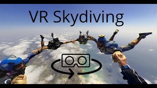 3D 360 VR skydiving experience with the Vuze camera 4K [upl. by Adur]