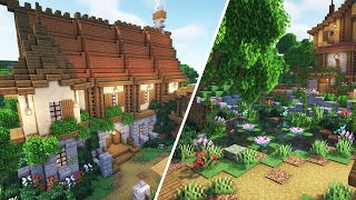 I Built an EPIC Medieval Tavern In Minecraft [upl. by Aihsiek]