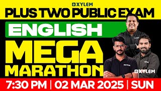 Plus Two Public Exam English  Mega Marathon  Xylem Plus Two [upl. by Tressia]