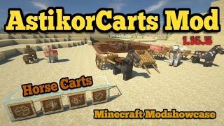 Minecraft 1165  AstikorCarts Horse Carts Mod [upl. by Ailenroc622]