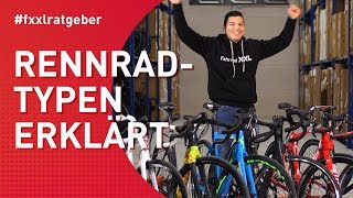 Rennradtypen Race Aero Gravel Cross Touren Damen erklärt [upl. by Trager]